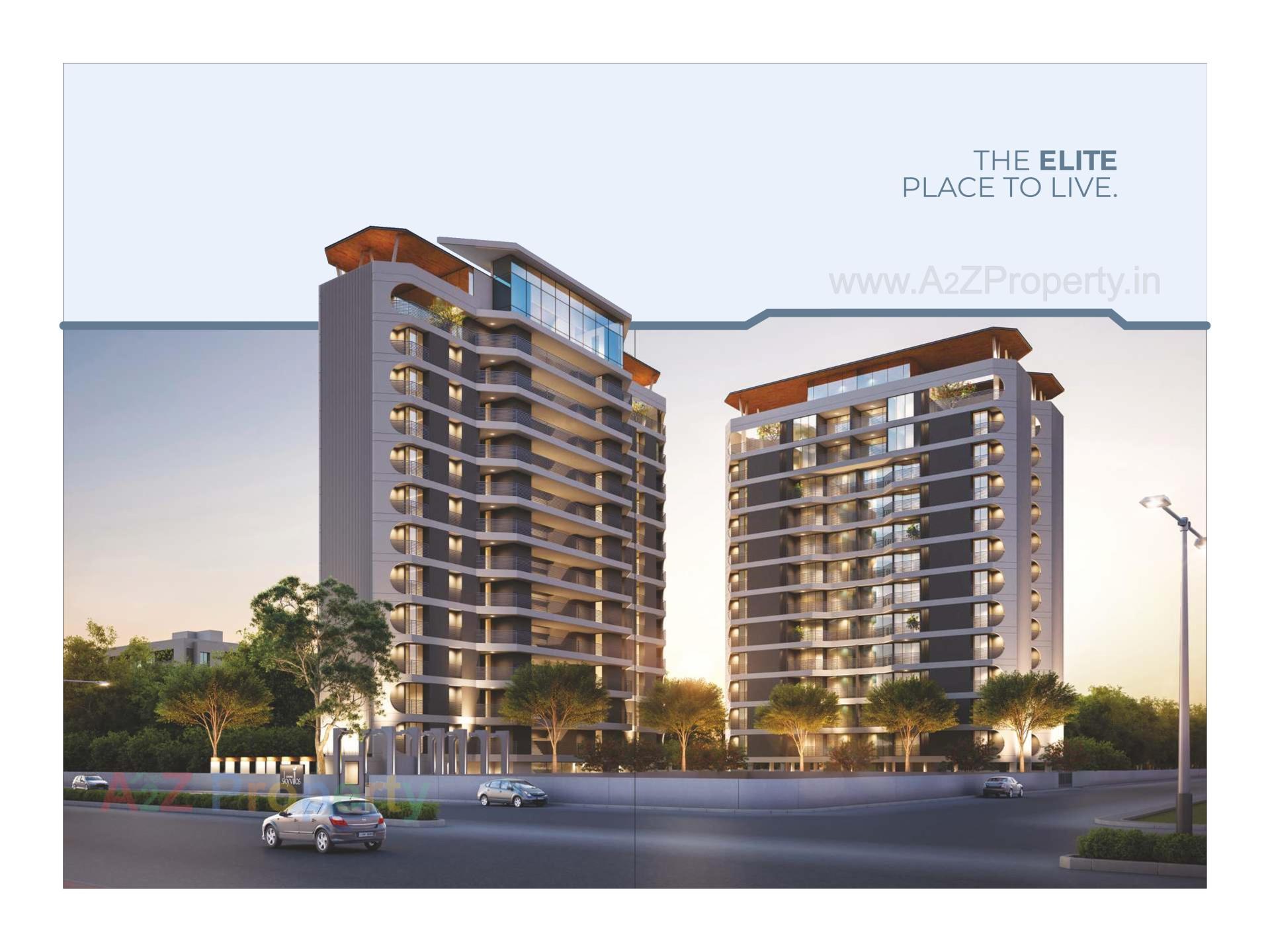 3D Elevation of real estate project Krishna Skyvillas located at Harni, Vadodara, Gujarat