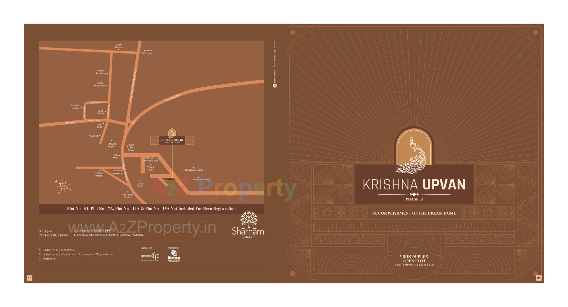  of real estate project Krishna Upvan located at Varnama, Vadodara, Gujarat