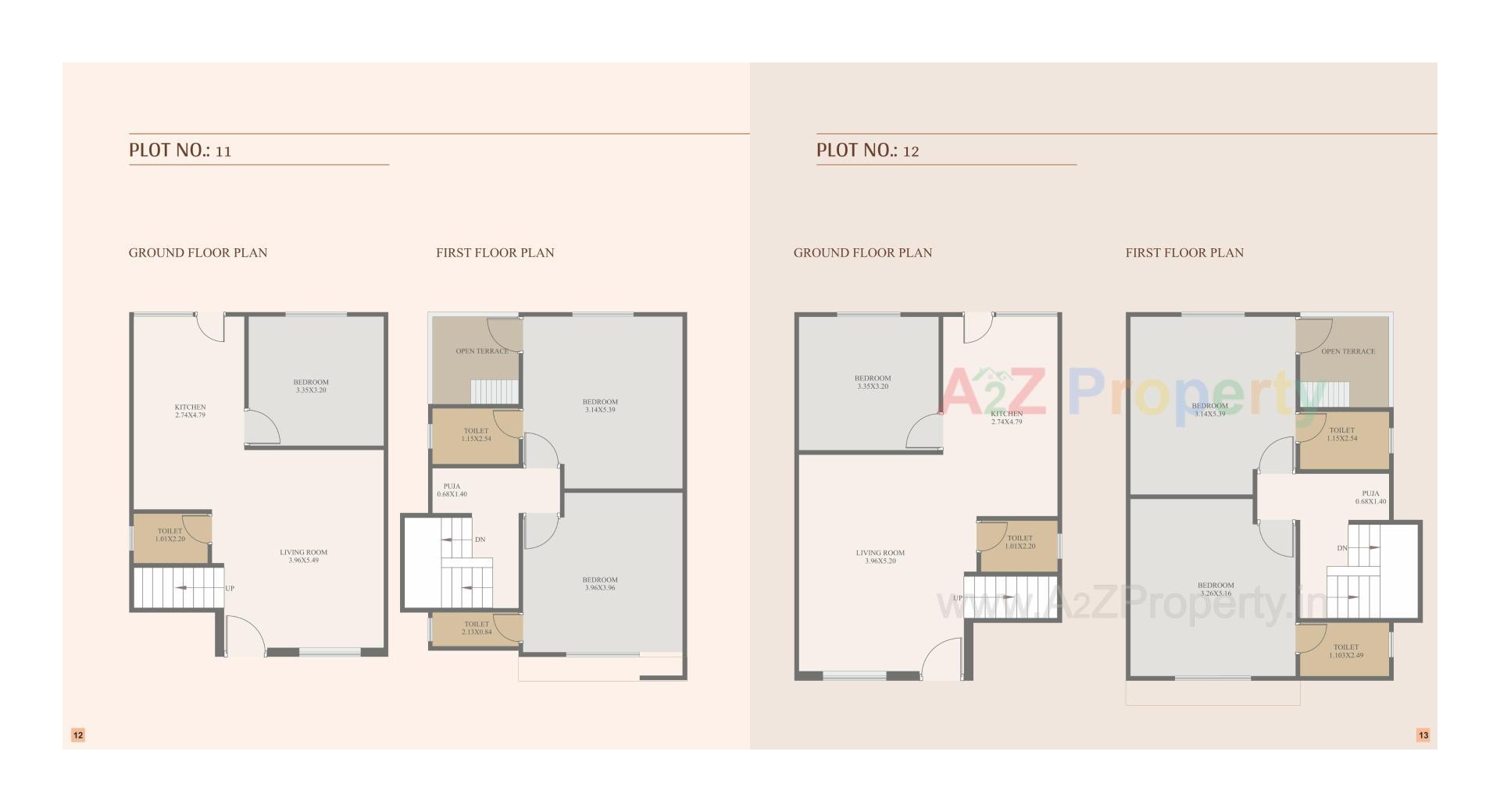 Layout of real estate project Krishna Upvan located at Varnama, Vadodara, Gujarat