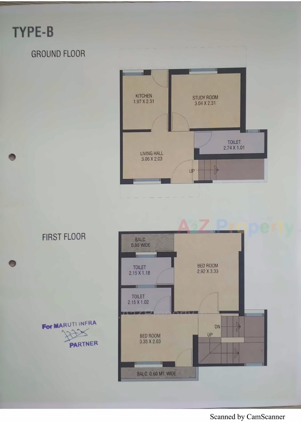 Layout of real estate project Krishna Villa located at Dashrath, Vadodara, Gujarat