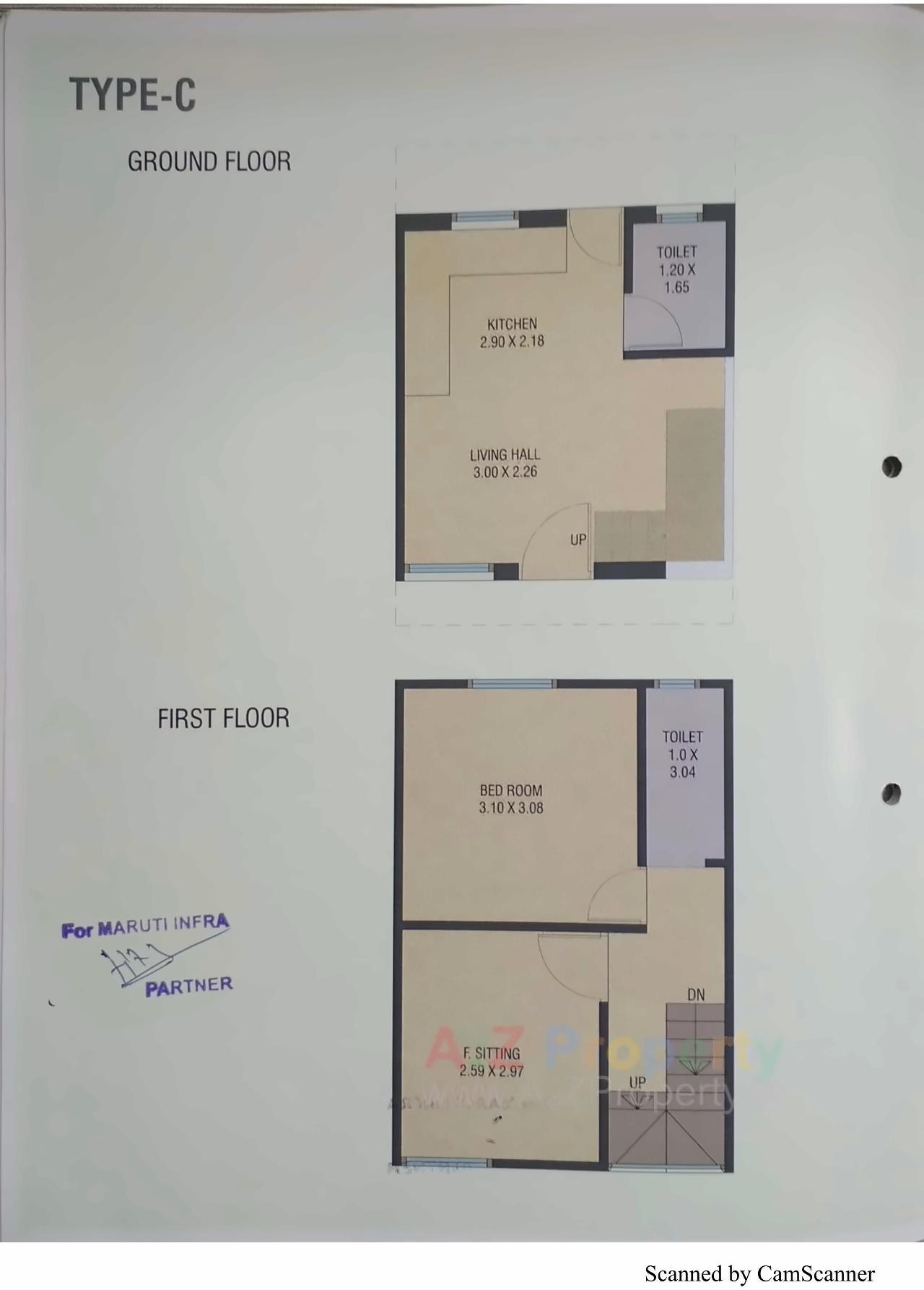 Layout of real estate project Krishna Villa located at Dashrath, Vadodara, Gujarat