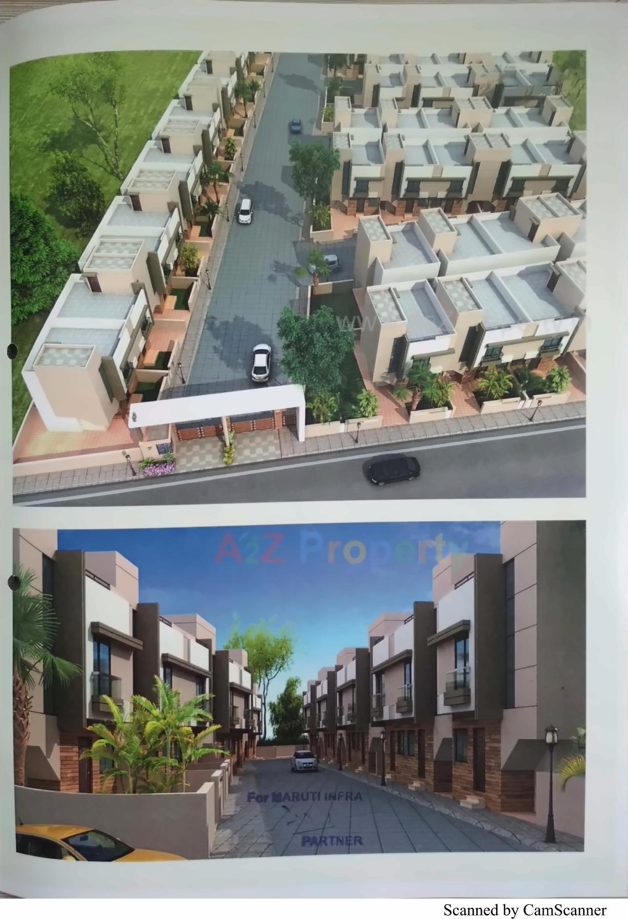 3D Elevation of real estate project Krishna Villa located at Dashrath, Vadodara, Gujarat