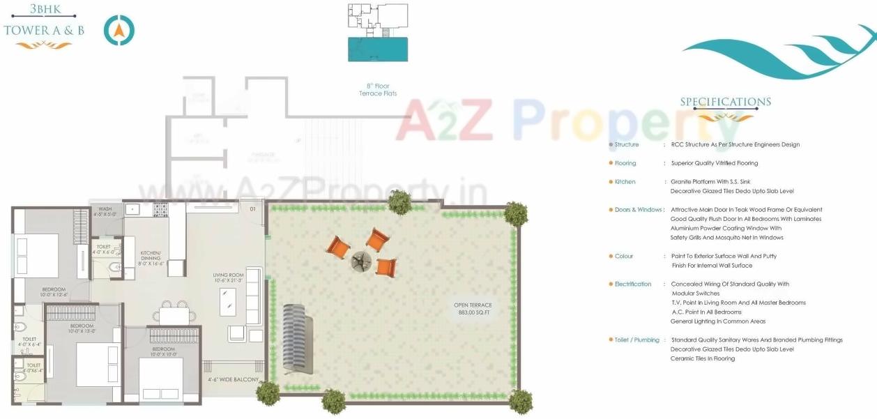 Layout of real estate project Krishnam Airwings located at Vadodara, Vadodara, Gujarat