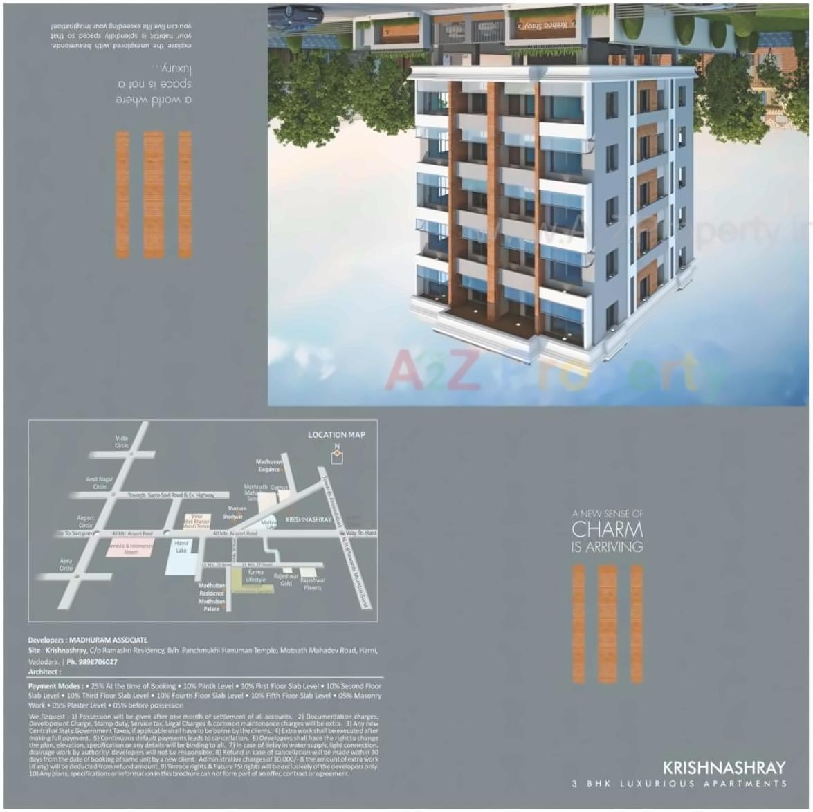  of real estate project Krishnashray located at Harni, Vadodara, Gujarat