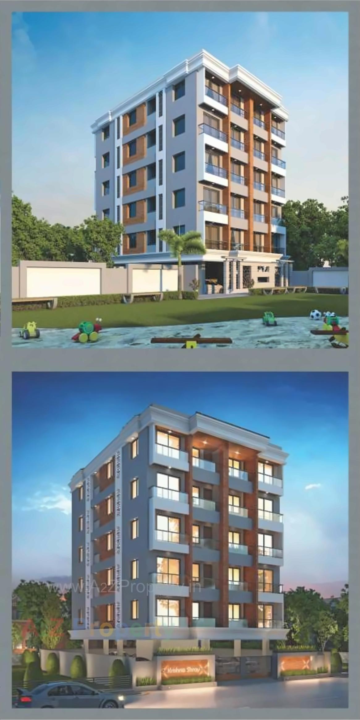 3D Elevation of real estate project Krishnashray located at Harni, Vadodara, Gujarat