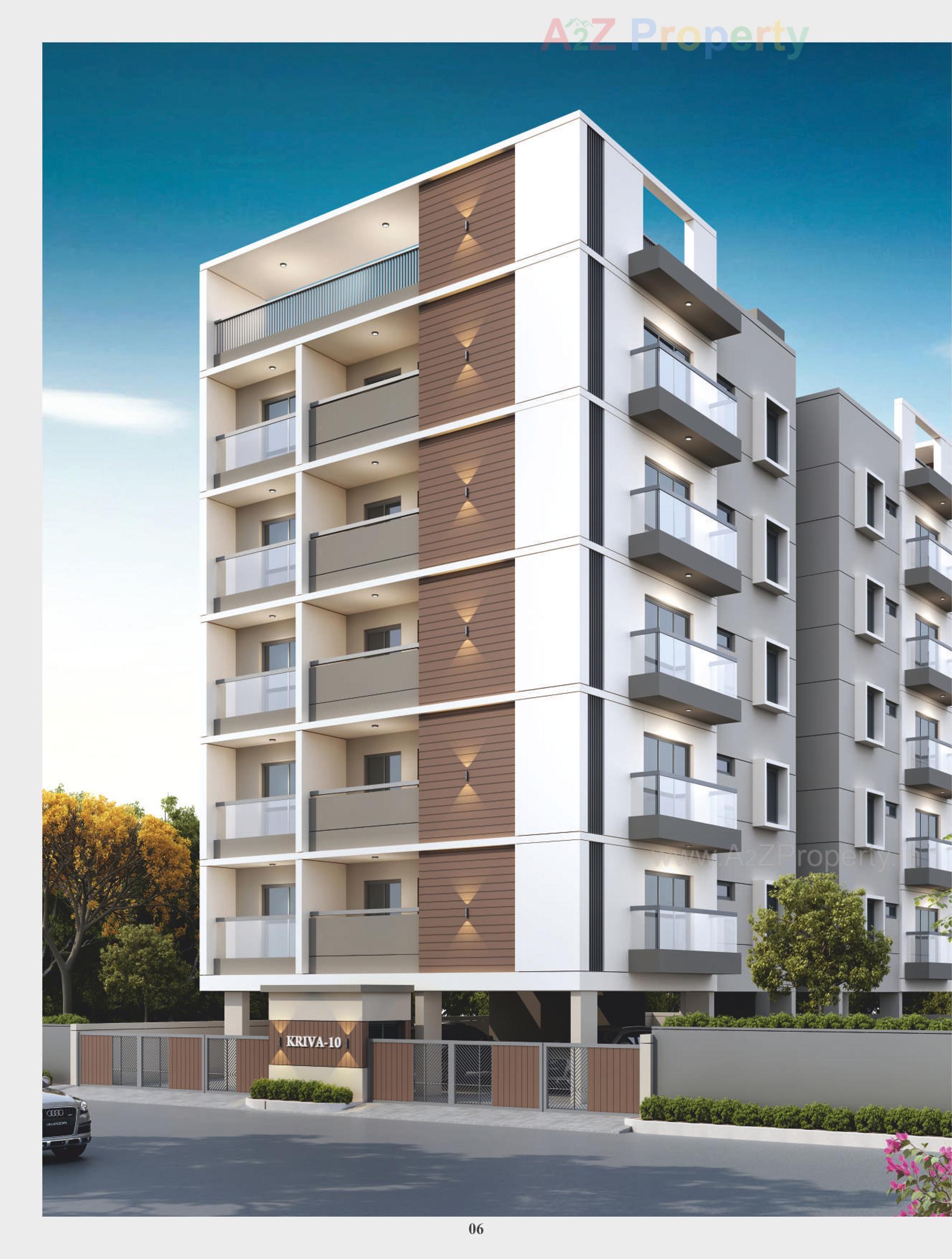 3D Elevation of real estate project Kriva 10 located at Bhayli, Vadodara, Gujarat