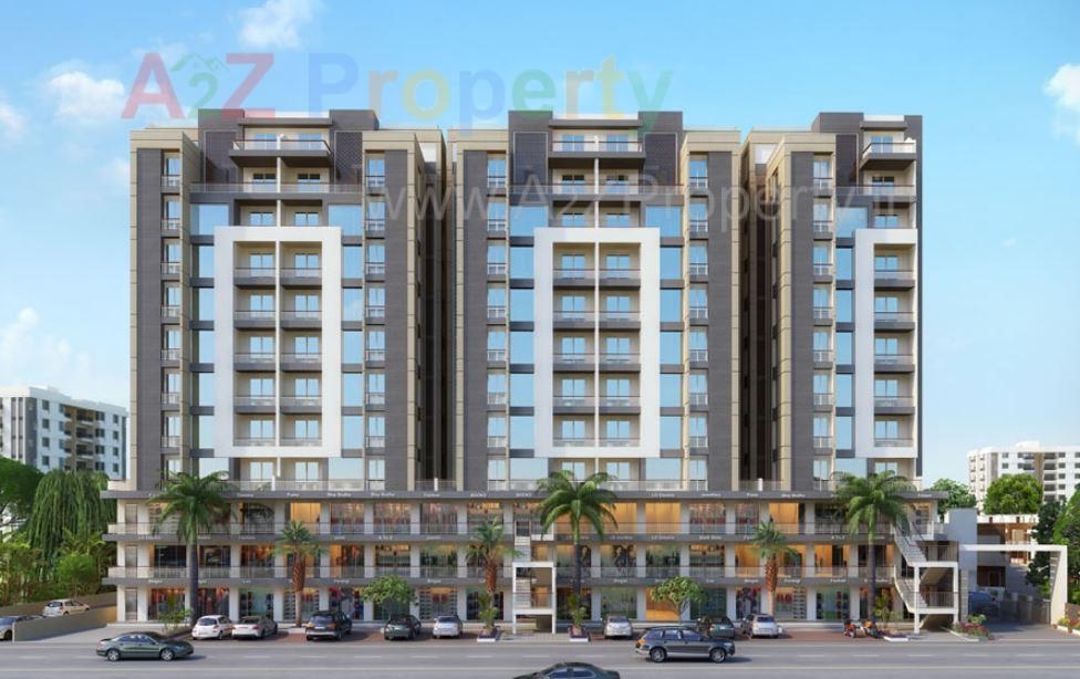 3D Elevation of real estate project Kuber City located at Ratanpur, Vadodara, Gujarat