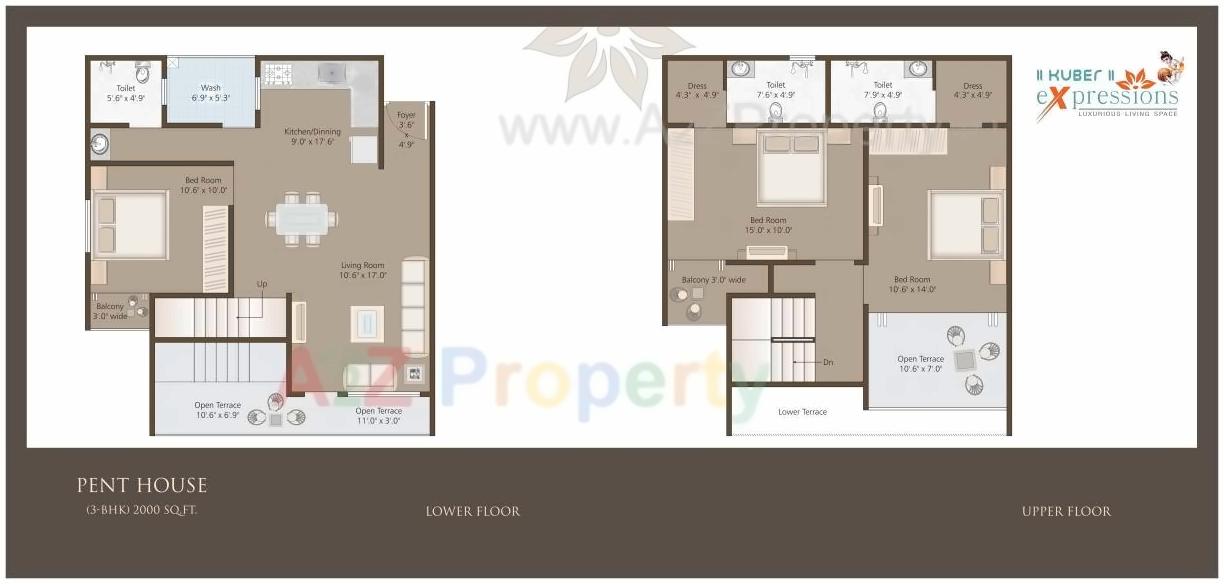 Layout of real estate project Kuber Expressions located at Ratanpur, Vadodara, Gujarat