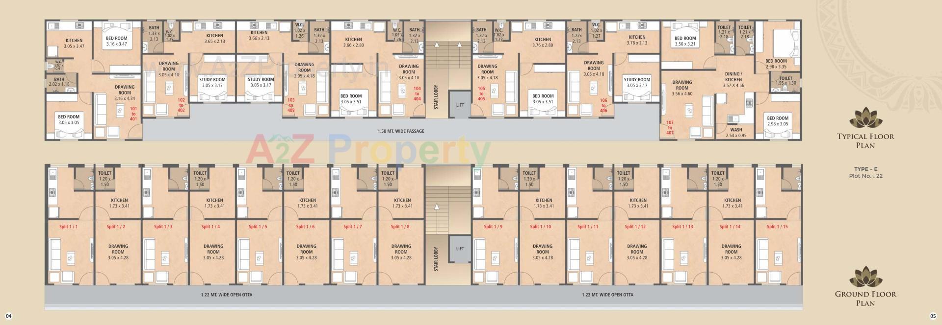Layout of real estate project Kuber Ishwar City located at Karjan, Vadodara, Gujarat