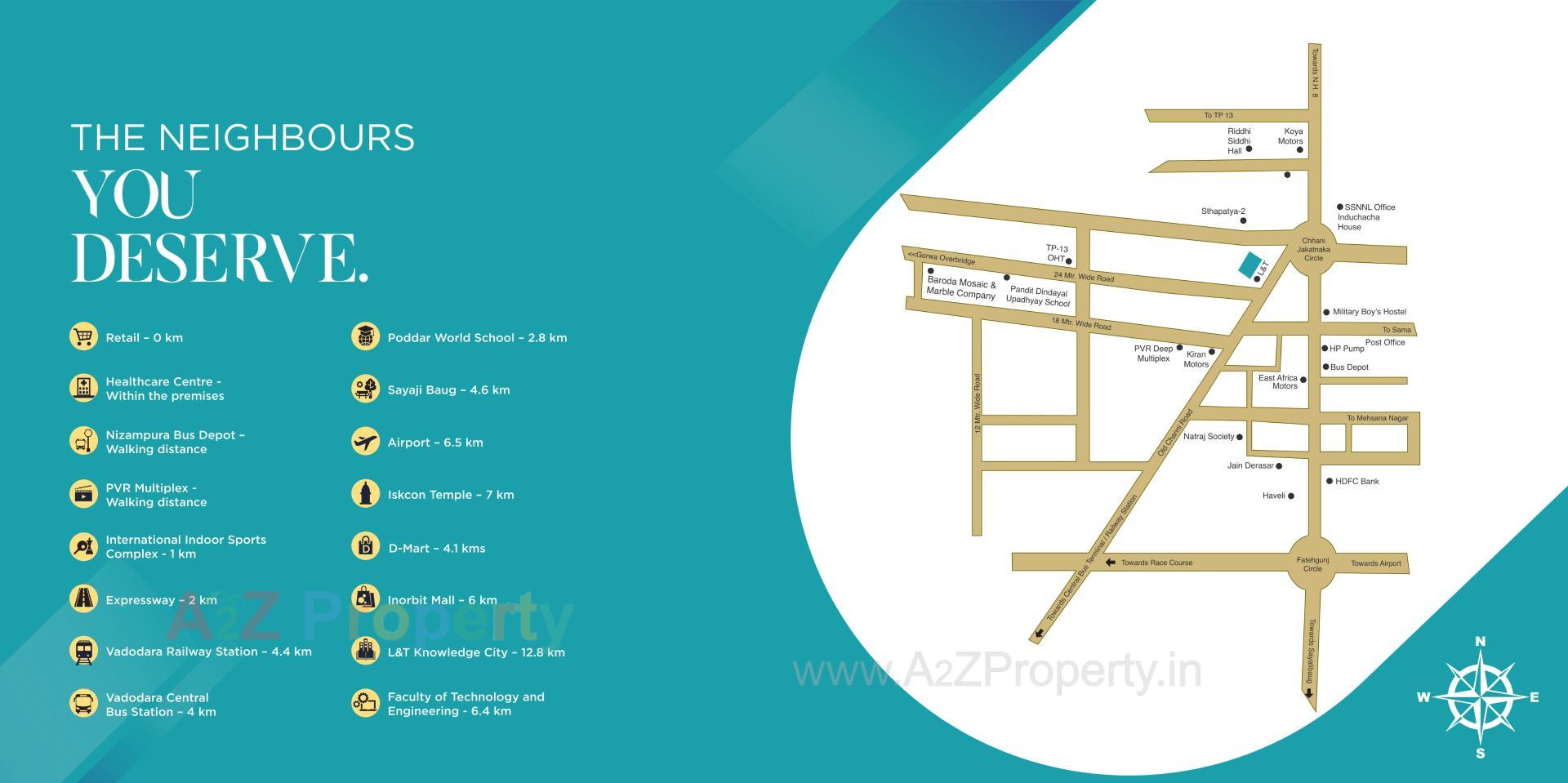  of real estate project L T Realty Vihaan located at Nizampura, Vadodara, Gujarat