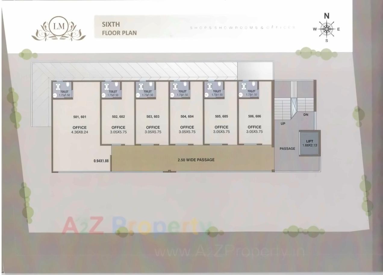 Layout of real estate project La Majesty located at Vadodara, Vadodara, Gujarat