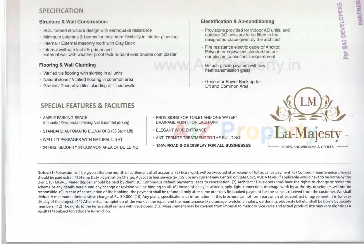  of real estate project La Majesty located at Vadodara, Vadodara, Gujarat