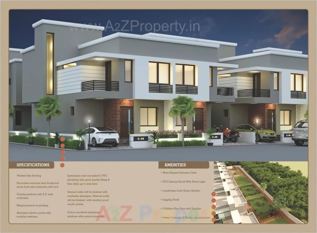 3D Elevation of real estate project Labh Bunglow located at Bill, Vadodara, Gujarat