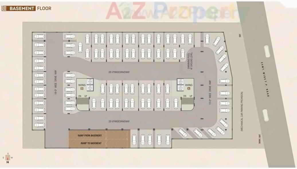 Layout of real estate project Labh Elegance located at Vadodara, Vadodara, Gujarat