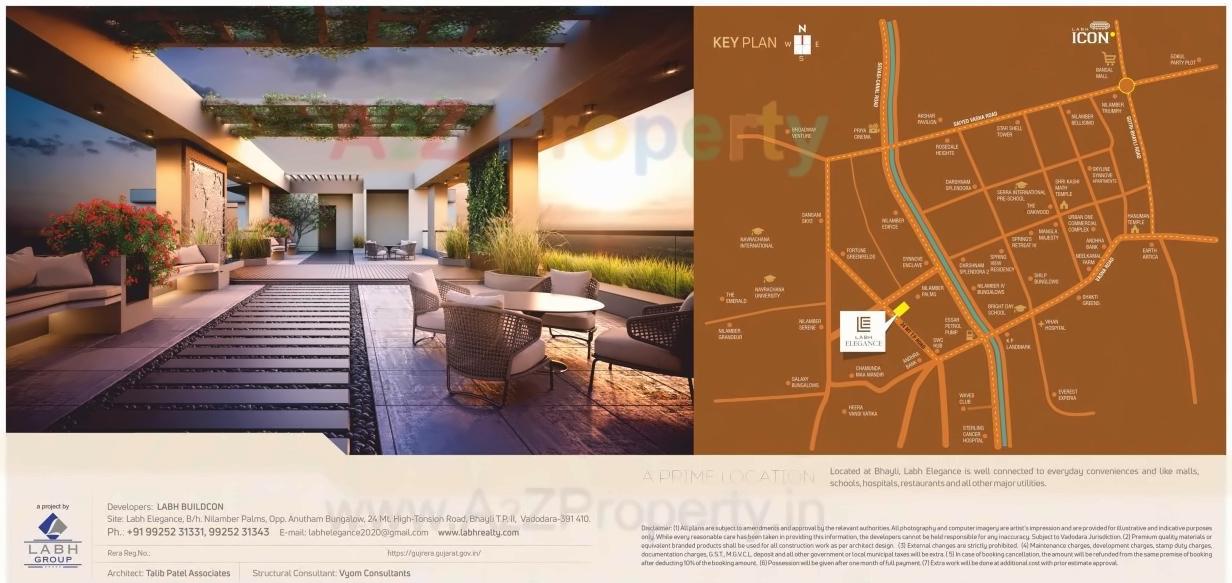 of real estate project Labh Elegance located at Vadodara, Vadodara, Gujarat