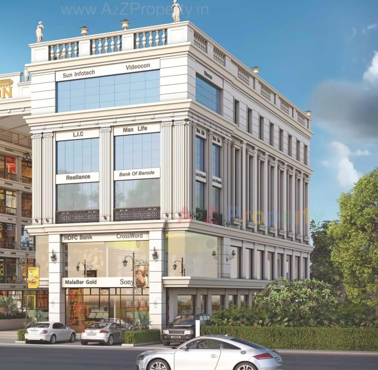 3D Elevation of real estate project Labh Icon located at Gotri, Vadodara, Gujarat