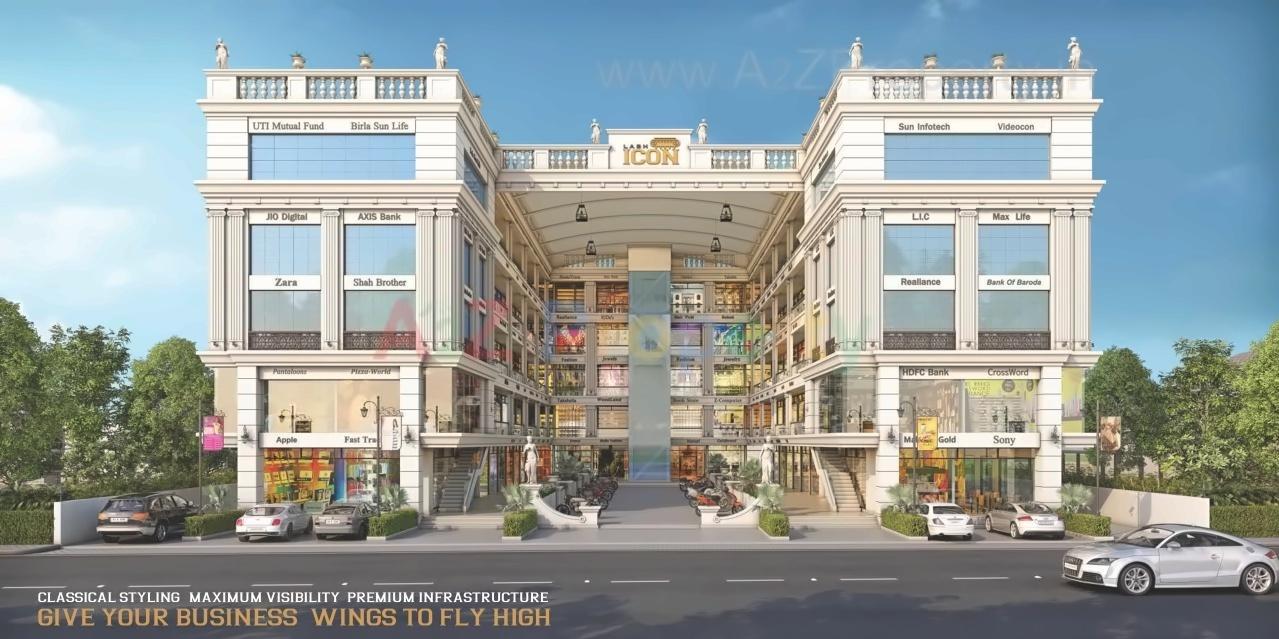 3D Elevation of real estate project Labh Icon located at Gotri, Vadodara, Gujarat