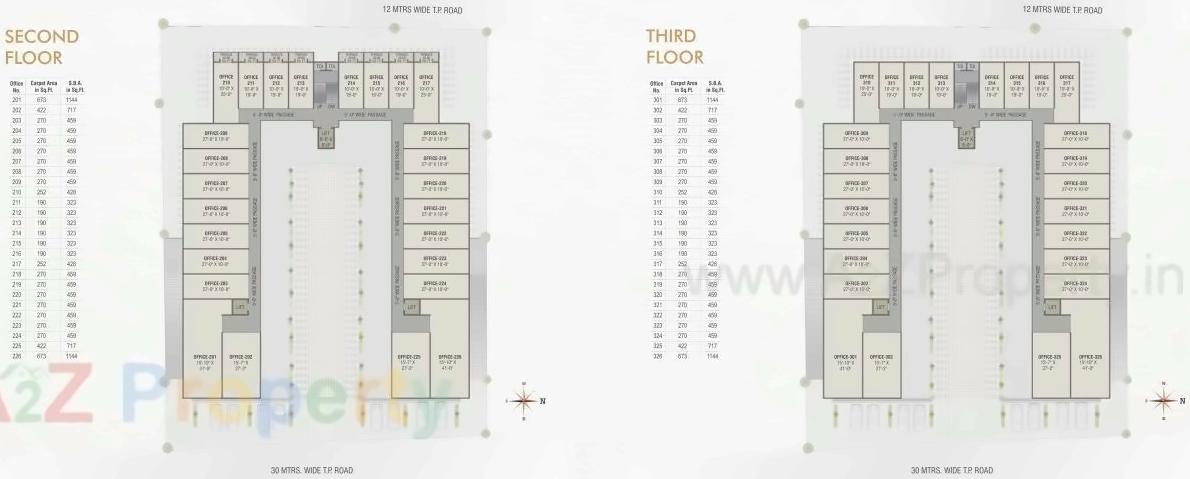 Layout of real estate project Labh Icon located at Gotri, Vadodara, Gujarat