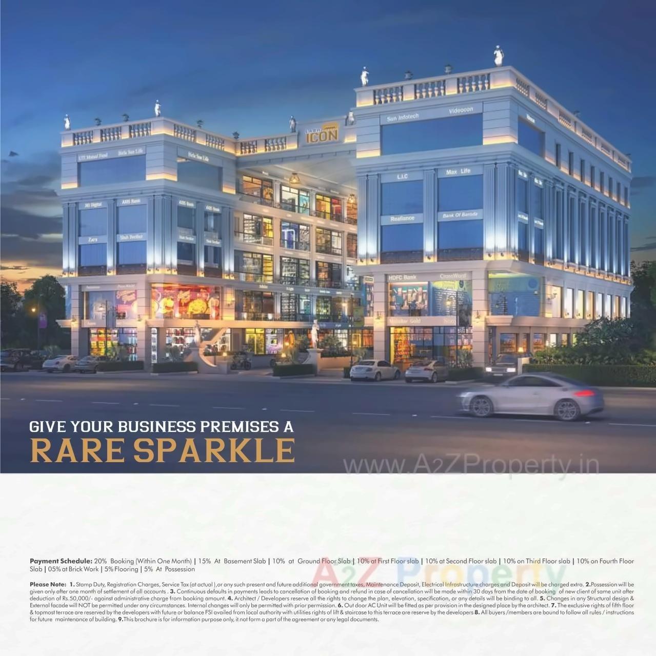 3D Elevation of real estate project Labh Icon located at Gotri, Vadodara, Gujarat