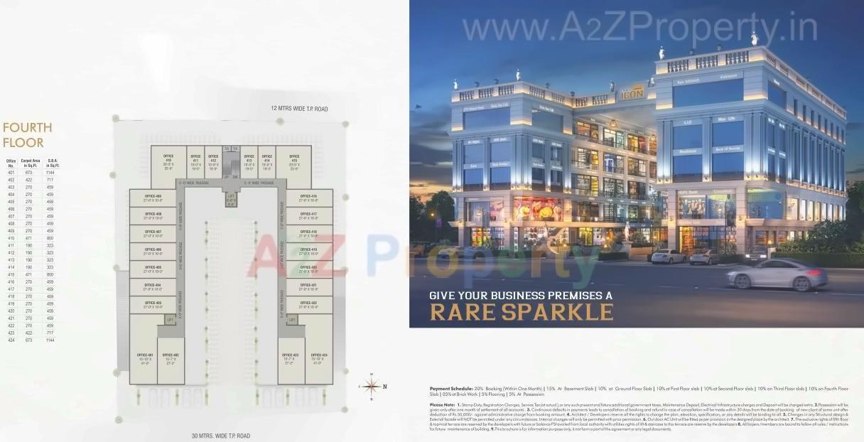 Layout of real estate project Labh Icon located at Gotri, Vadodara, Gujarat