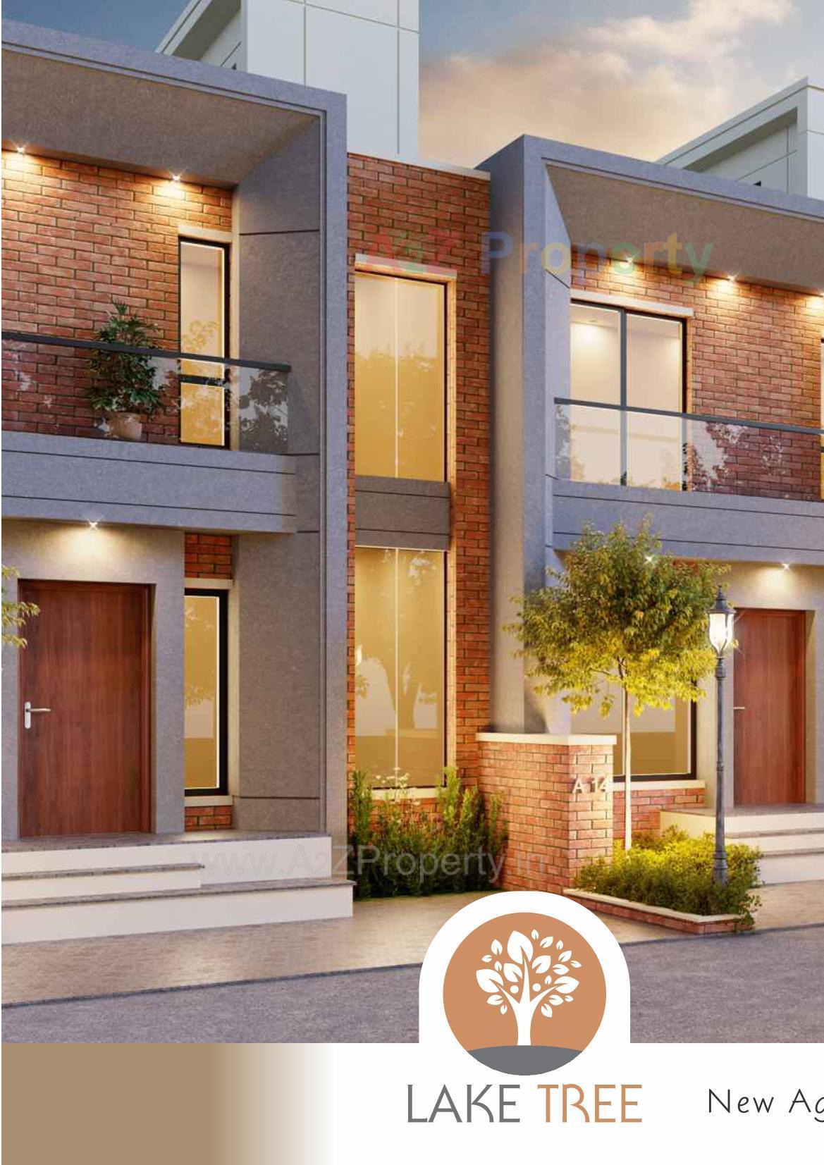 3D Elevation of real estate project Lake Tree located at Waghodiya, Vadodara, Gujarat