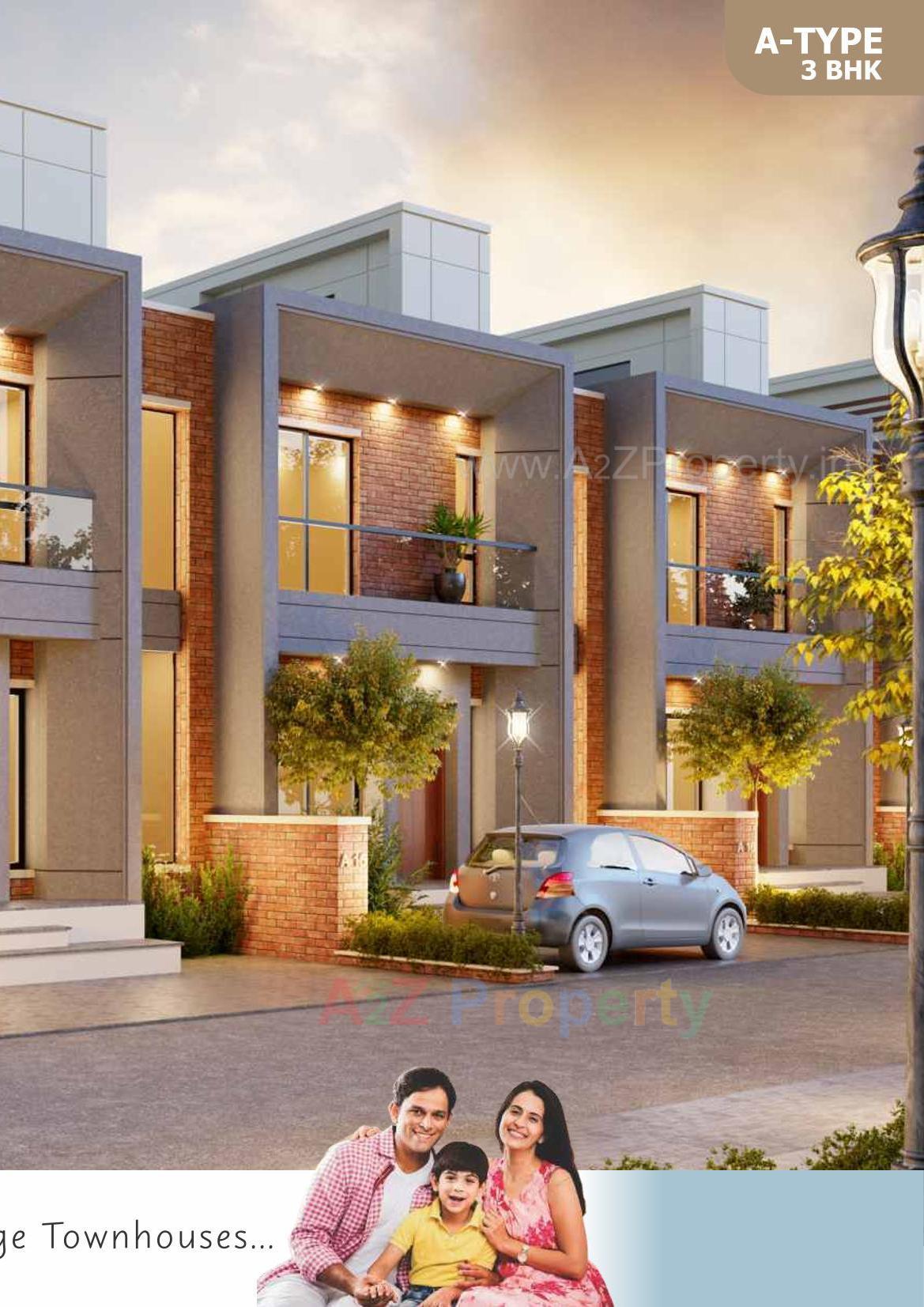 3D Elevation of real estate project Lake Tree located at Waghodiya, Vadodara, Gujarat