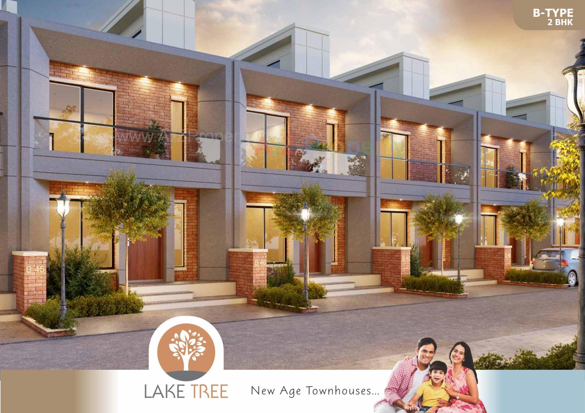 3D Elevation of real estate project Lake Tree located at Waghodiya, Vadodara, Gujarat