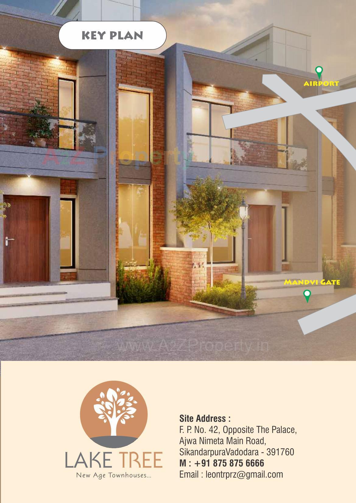 3D Elevation of real estate project Lake Tree located at Waghodiya, Vadodara, Gujarat