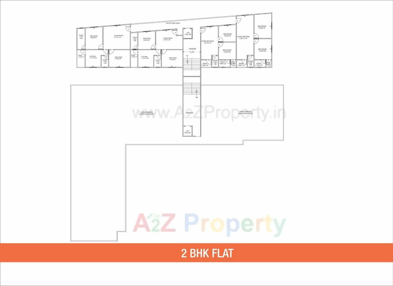 Layout of real estate project Lakshmi Avenue located at Waghodia, Vadodara, Gujarat