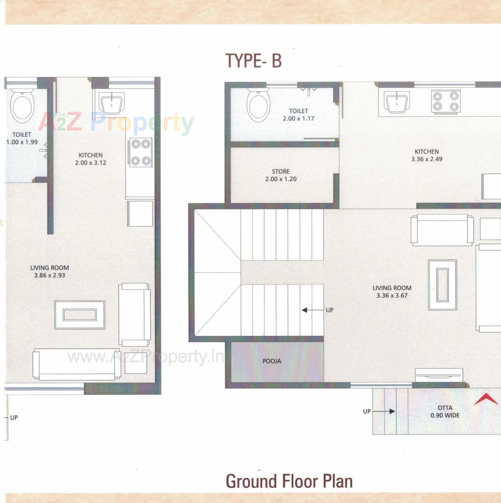 Layout of real estate project Lakshmi Villa located at Vadodara, Vadodara, Gujarat