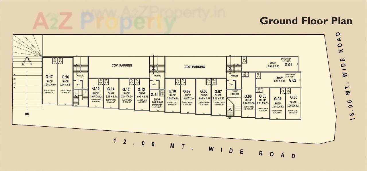 Layout of real estate project Lakshya Meadow located at Vemali, Vadodara, Gujarat