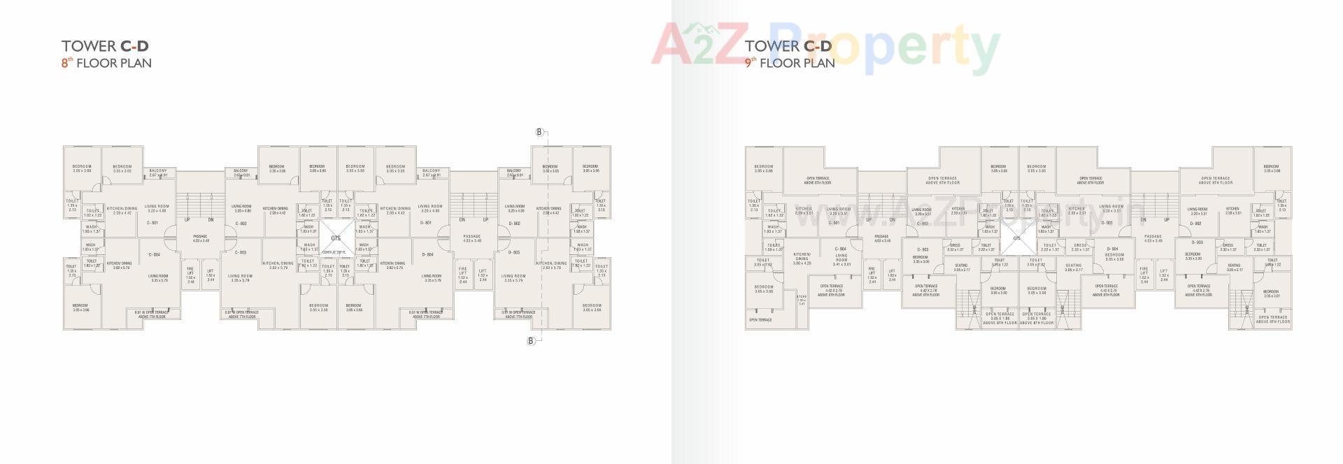 Layout of real estate project Landmark Brushellz located at Tandalja, Vadodara, Gujarat