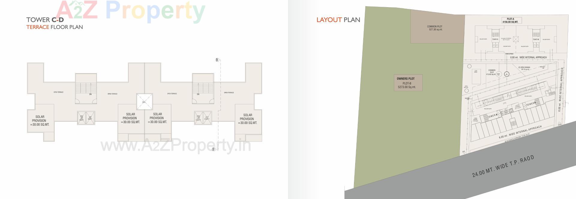 Layout of real estate project Landmark Brushellz located at Tandalja, Vadodara, Gujarat