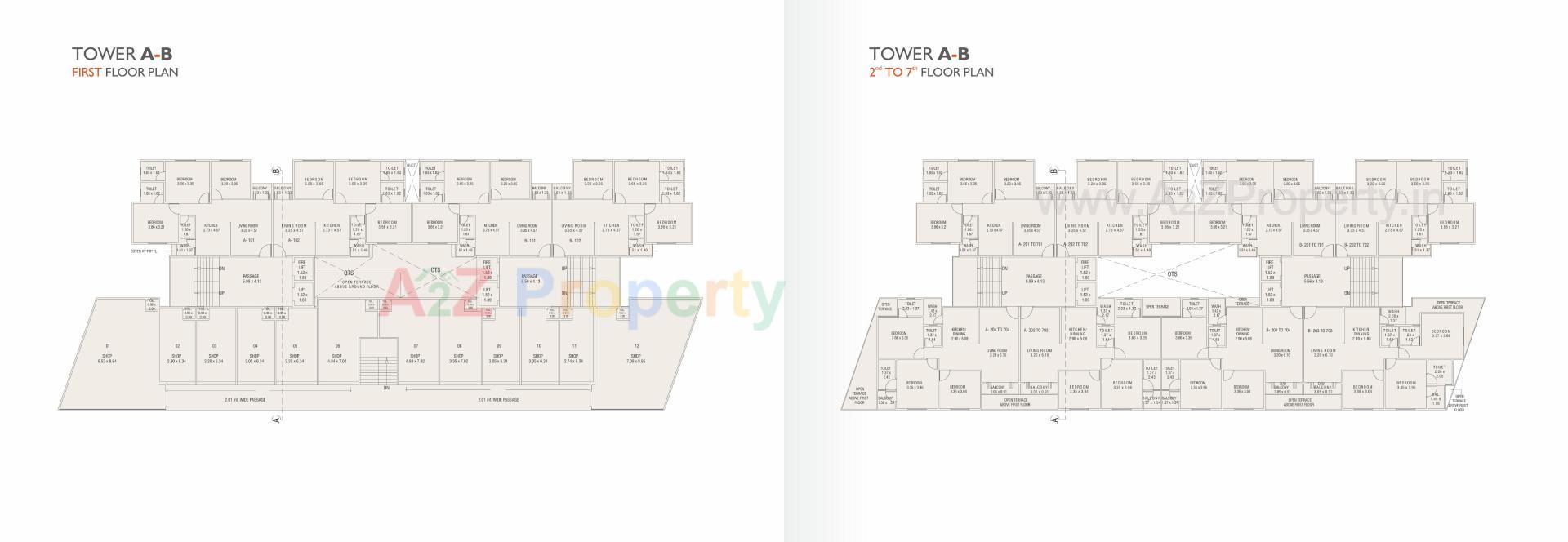 Layout of real estate project Landmark Brushellz located at Tandalja, Vadodara, Gujarat