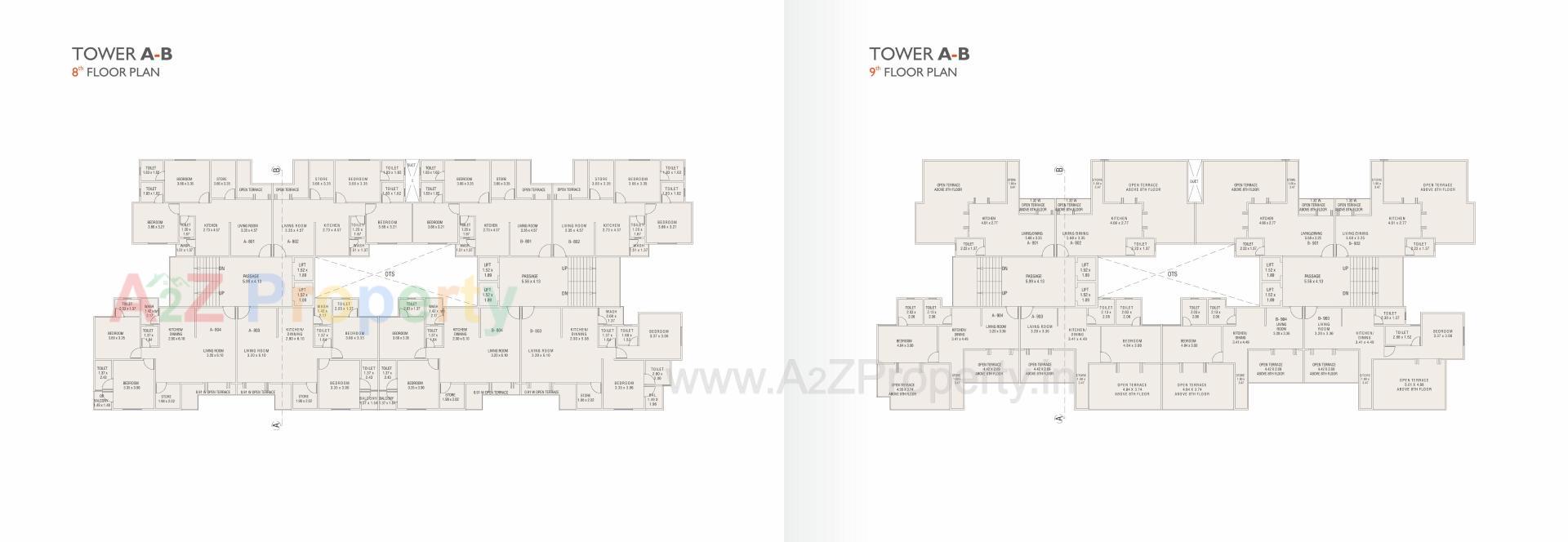 Layout of real estate project Landmark Brushellz located at Tandalja, Vadodara, Gujarat