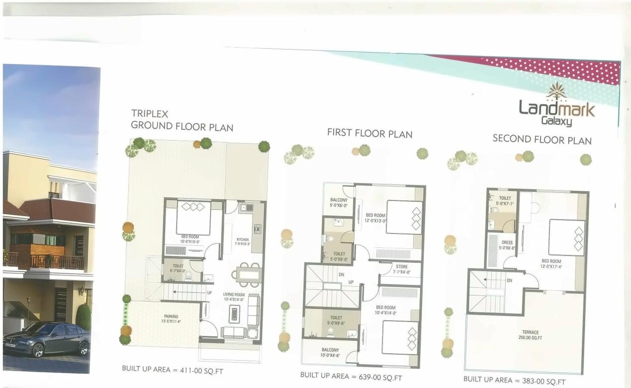 Layout of real estate project Landmark Galaxy located at Tandalaja, Vadodara, Gujarat