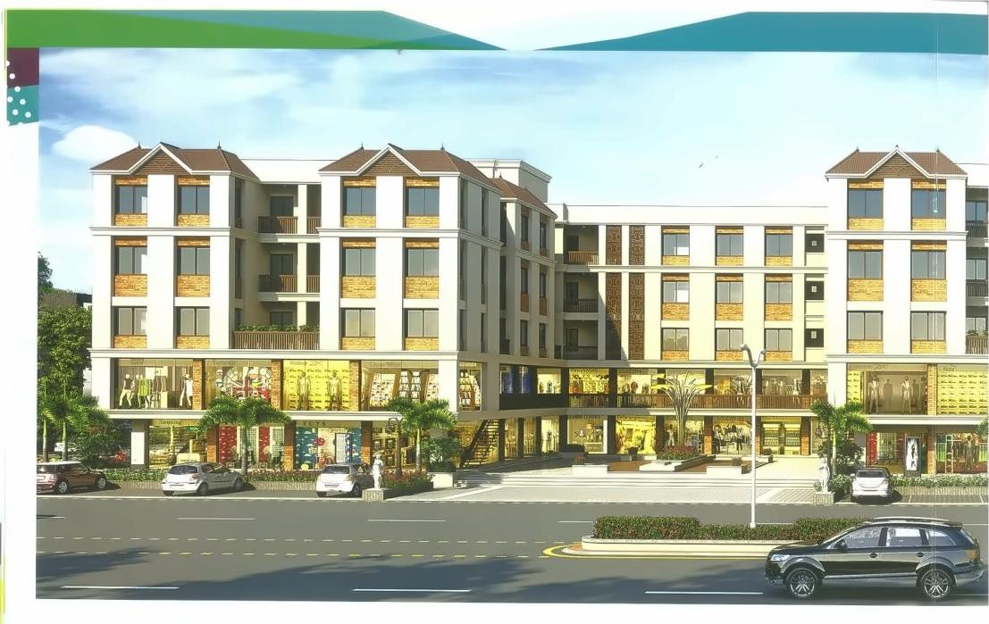 3D Elevation of real estate project Landmark Galaxy located at Tandalaja, Vadodara, Gujarat