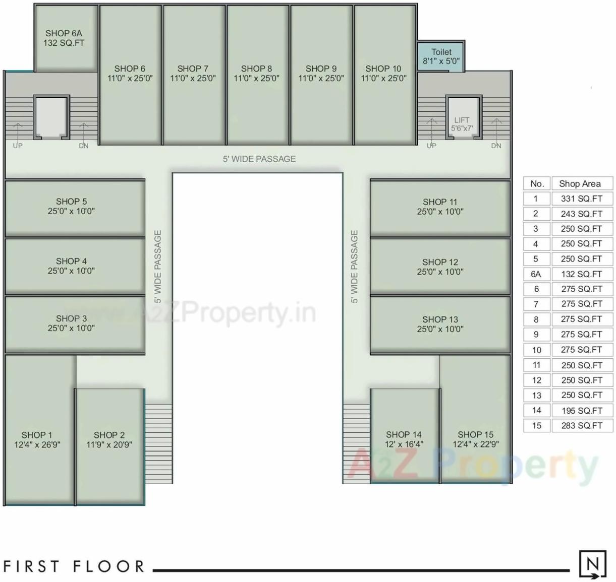 Layout of real estate project Landmark Prime located at Tandalja, Vadodara, Gujarat