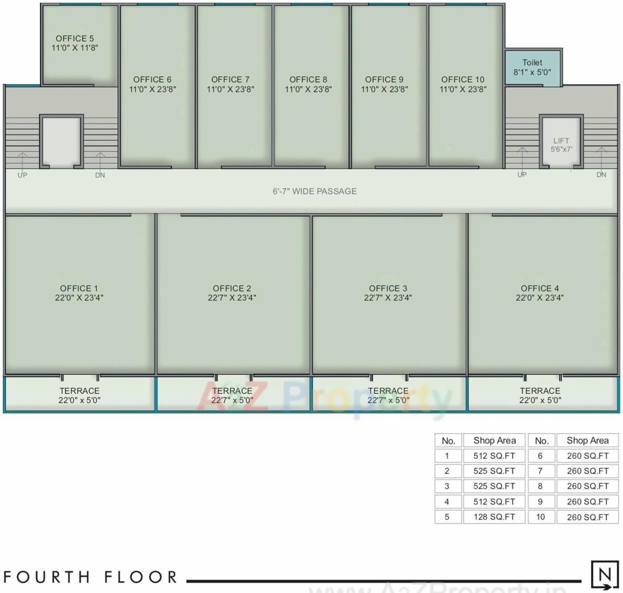Layout of real estate project Landmark Prime located at Tandalja, Vadodara, Gujarat