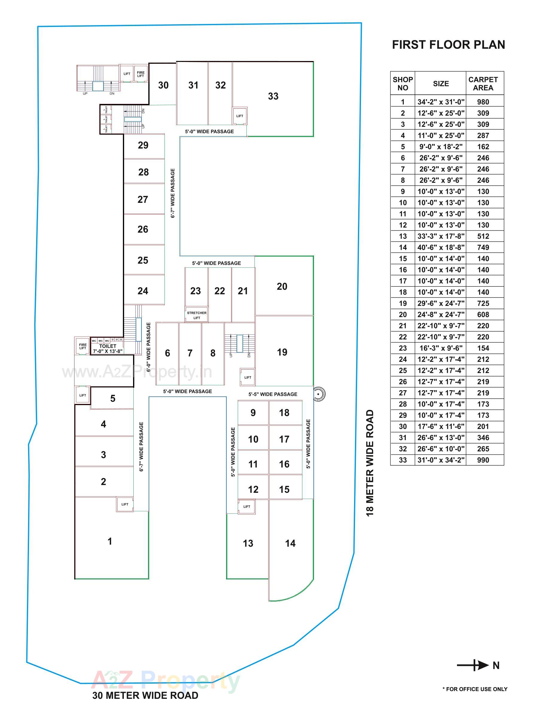 Layout of real estate project Landmark located at Sevasi, Vadodara, Gujarat