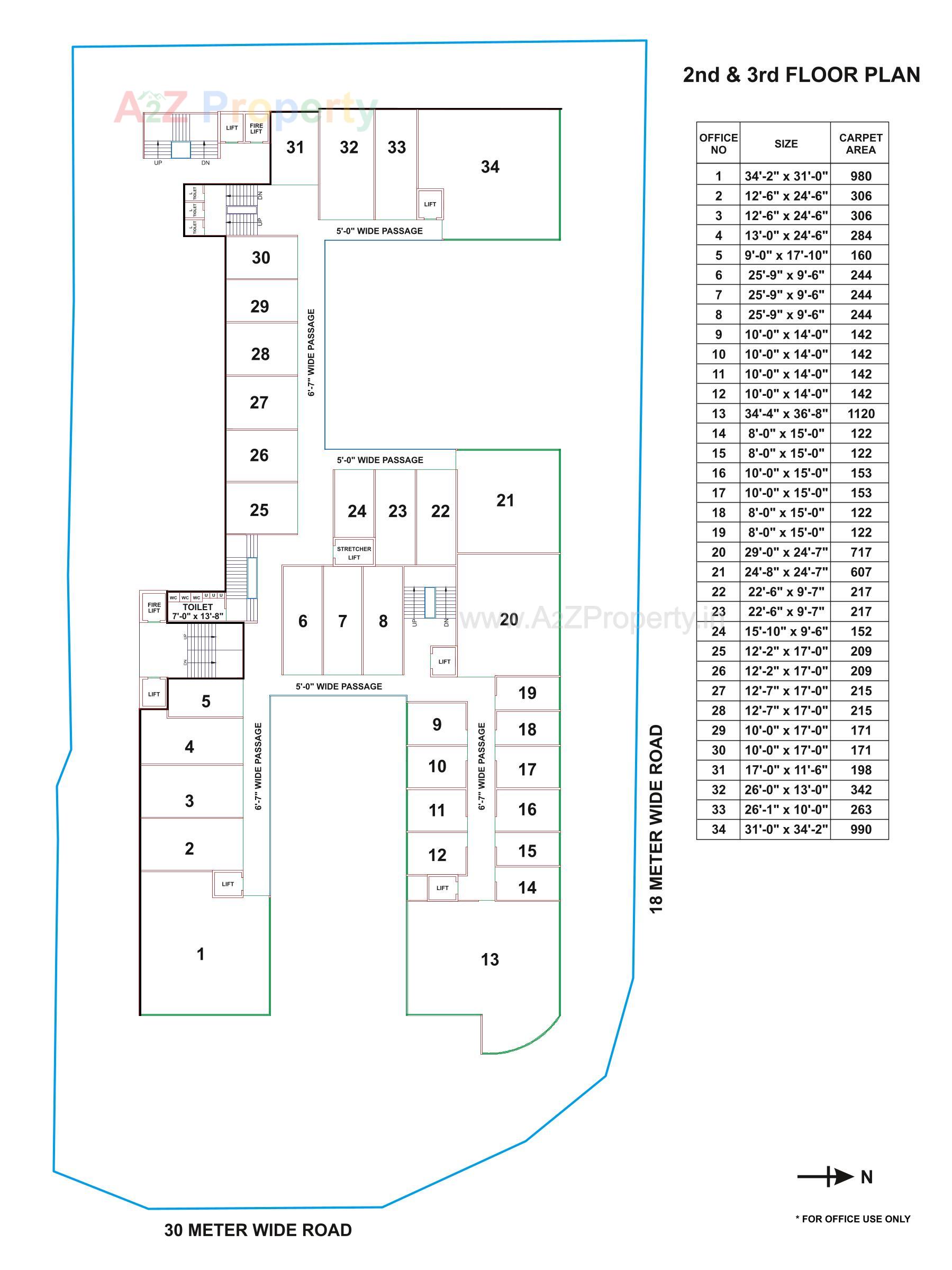 Layout of real estate project Landmark located at Sevasi, Vadodara, Gujarat