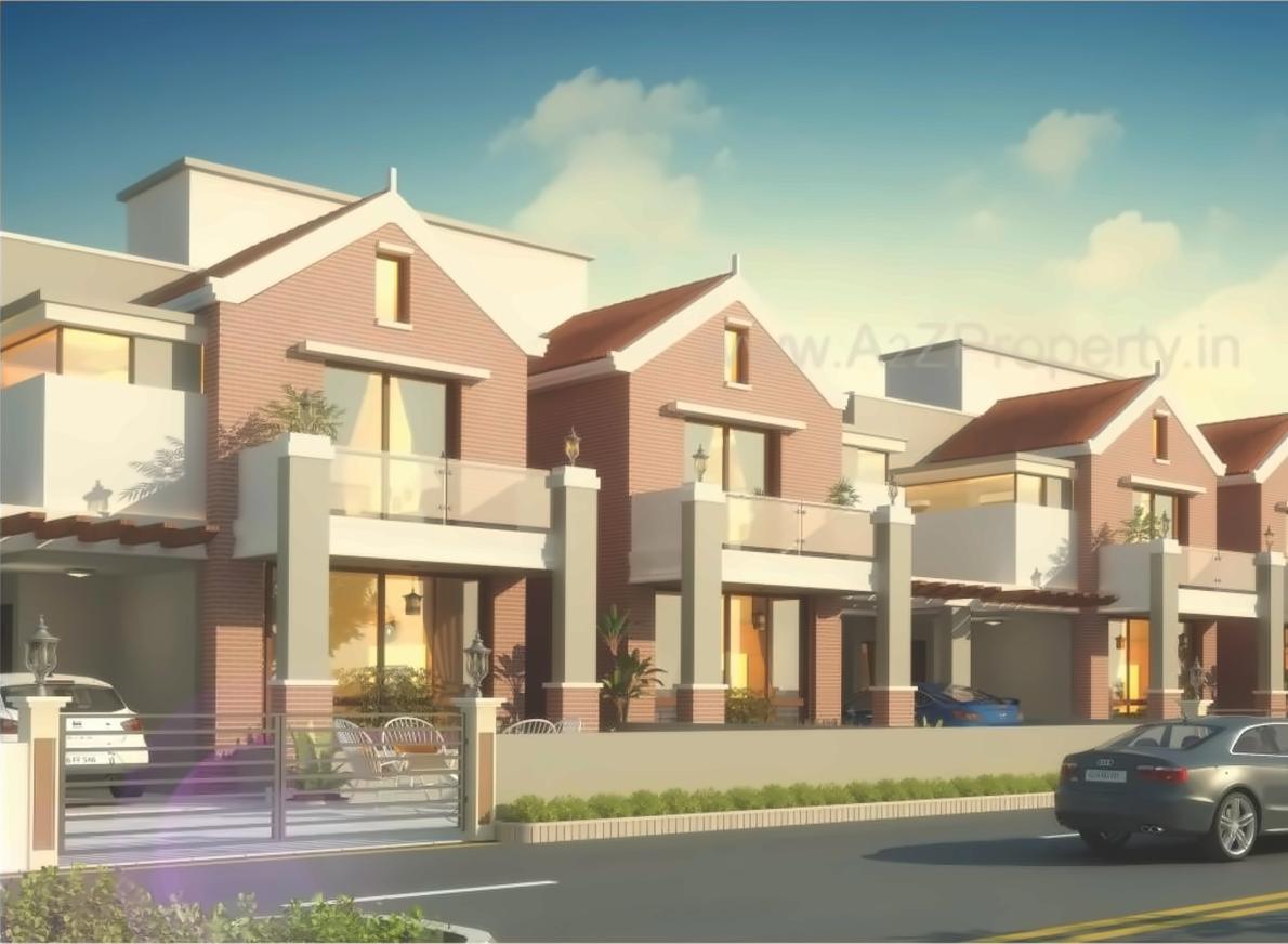 3D Elevation of real estate project Lavanya Banglows (tena   To 61, 145 To 166) located at Ankhol, Vadodara, Gujarat