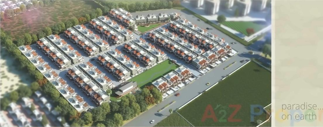 3D Elevation of real estate project Lavanya Banglows (tena   To 61, 145 To 166) located at Ankhol, Vadodara, Gujarat