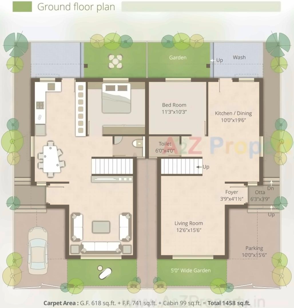 Layout of real estate project Lavanya Banglows (tena   To 61, 145 To 166) located at Ankhol, Vadodara, Gujarat