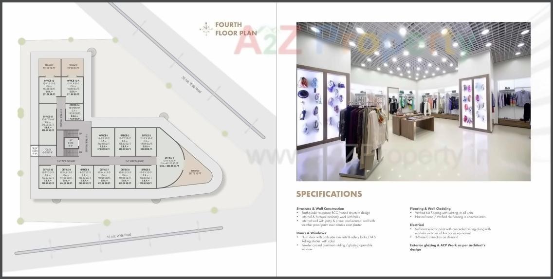 Layout of real estate project Le City Centre located at Akota, Vadodara, Gujarat