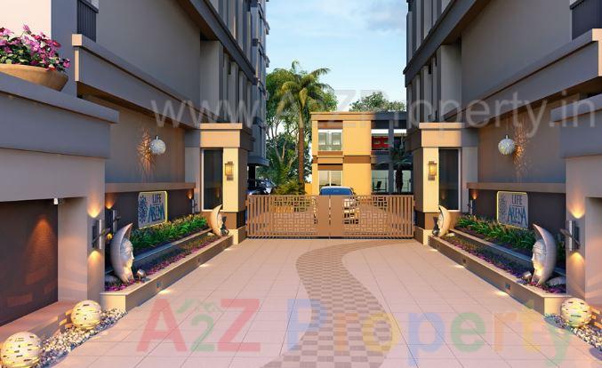 3D Elevation of real estate project Life Arena located at Sevasi, Vadodara, Gujarat