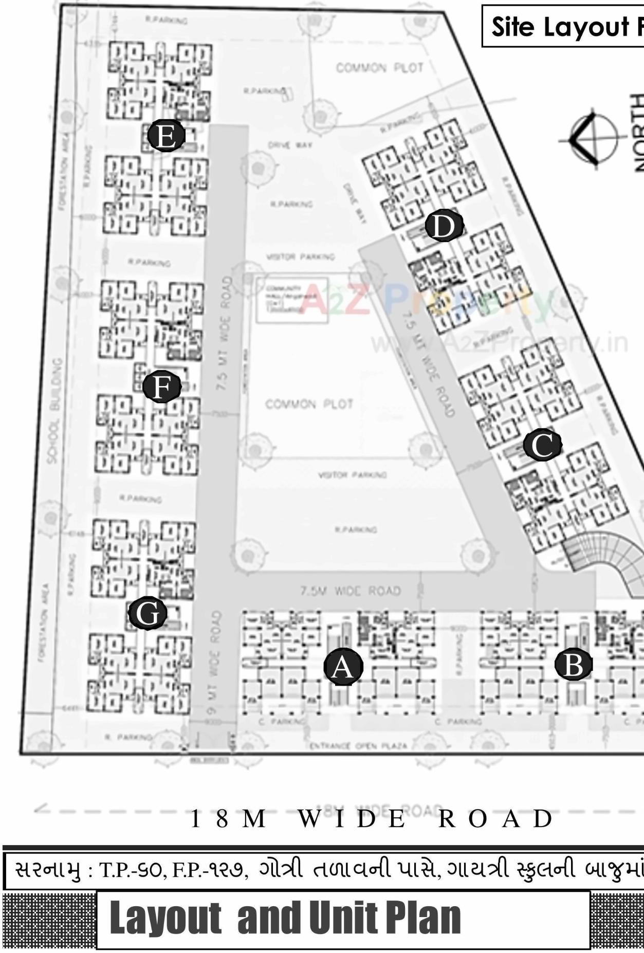 Layout of real estate project Lig Scheme At Tp 60 Fp 127 Mmgy located at Gotri, Vadodara, Gujarat