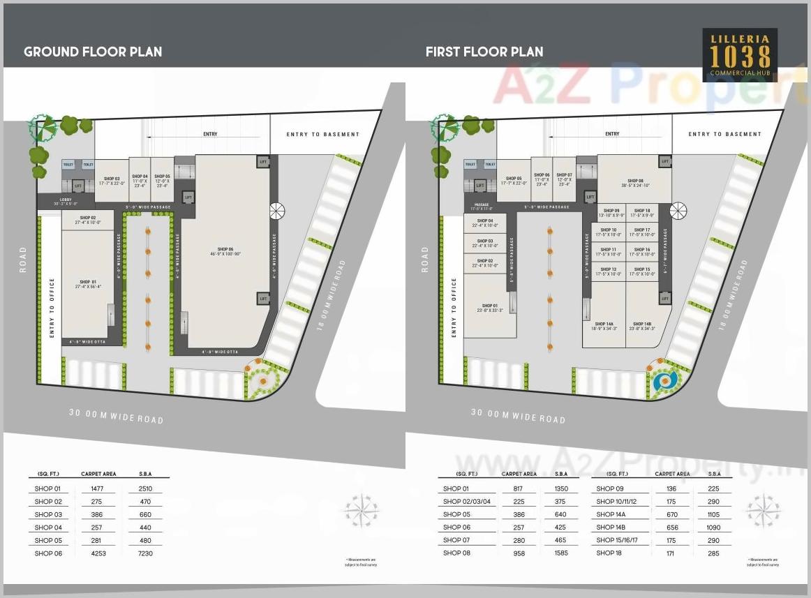 Layout of real estate project Lilleria 10 located at Sevasi, Vadodara, Gujarat