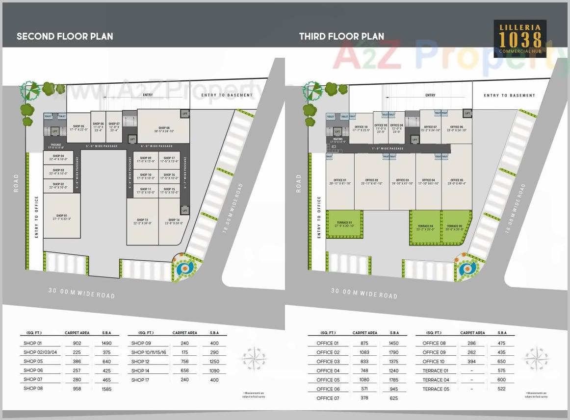 Layout of real estate project Lilleria 10 located at Sevasi, Vadodara, Gujarat
