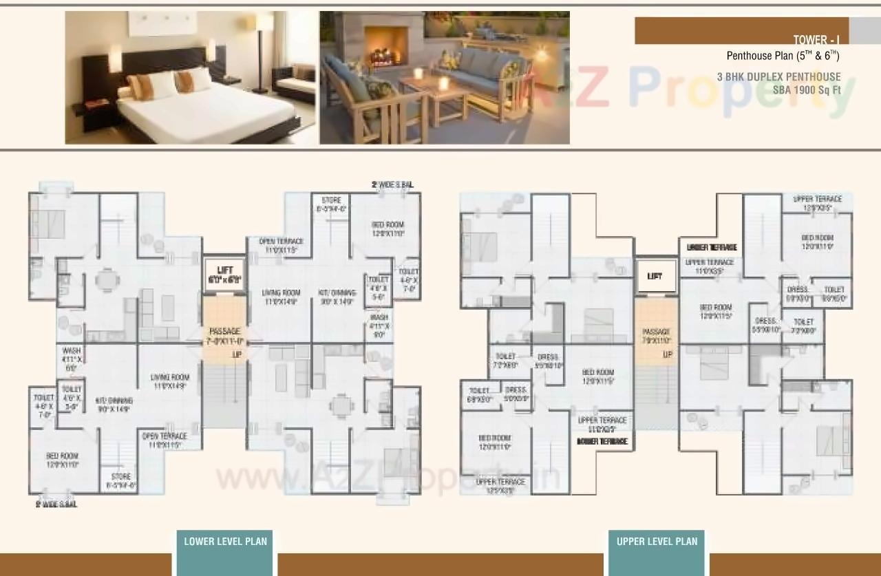 Layout of real estate project Lilleria Apartments located at Sama, Vadodara, Gujarat